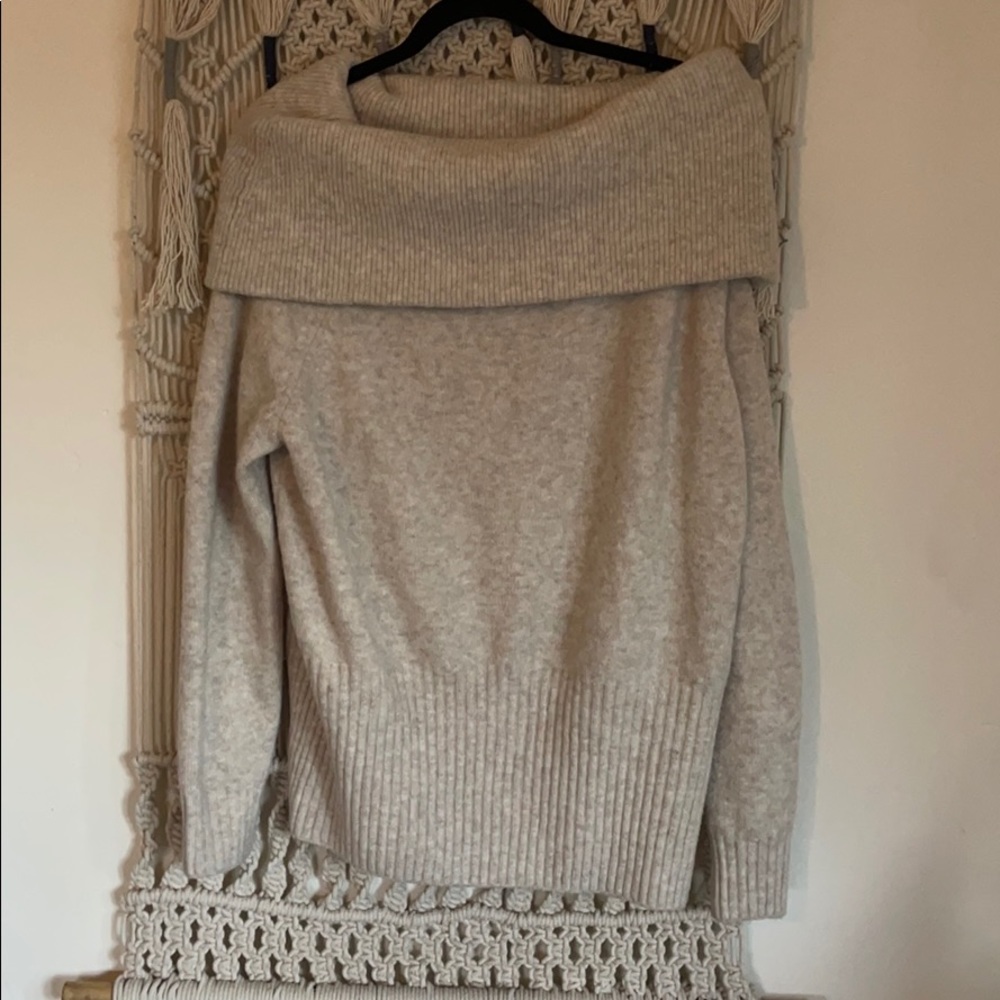 Off the shoulder sweater